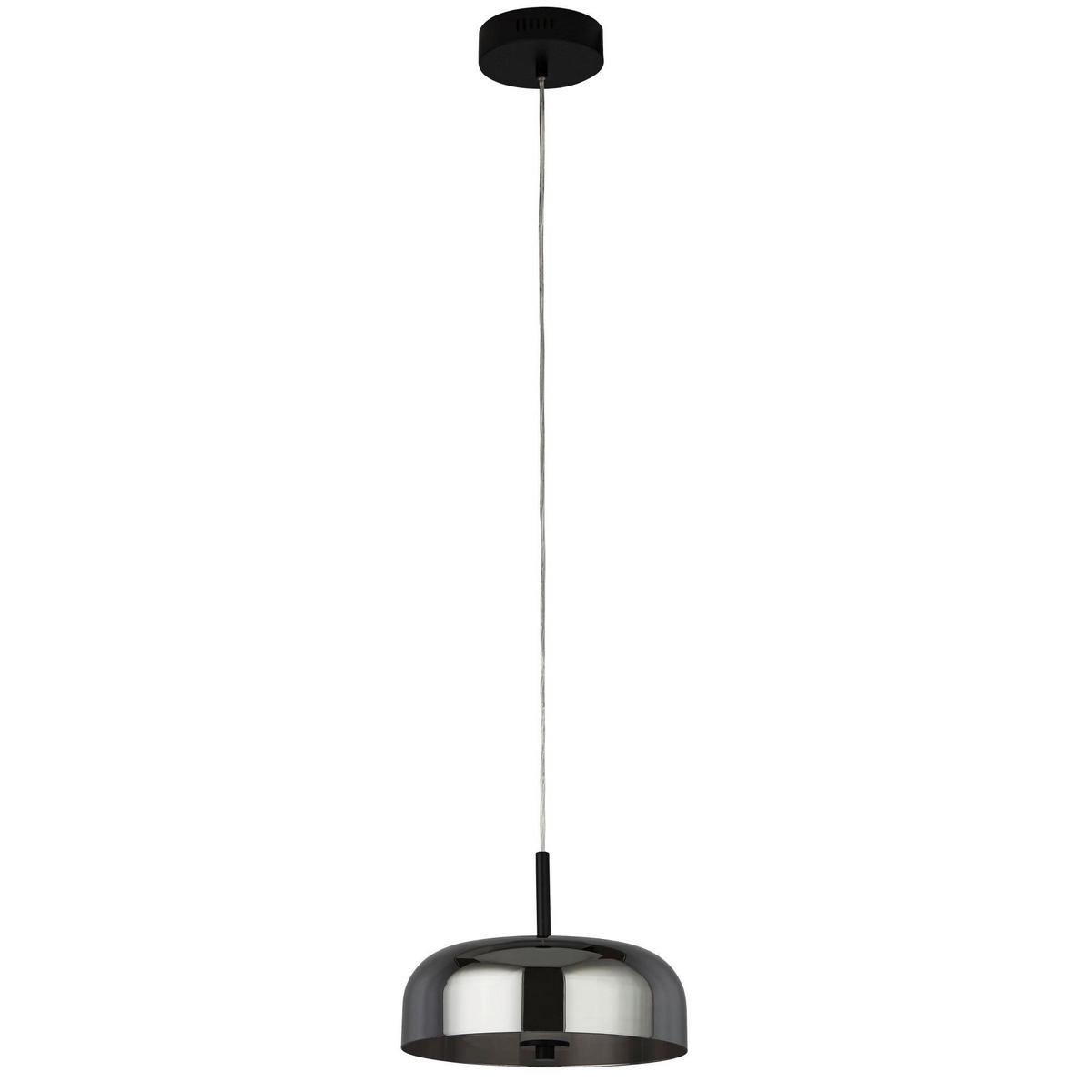 LED-Pendelleuchte 59803-1sm - Schwarz, Basics, Glas/Metall (30/21cm)