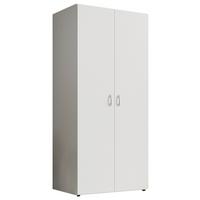 Kleiderschrank B: 81 cm Joe Weiß - Weiß, Basics, Holzwerkstoff (81/177/51cm)