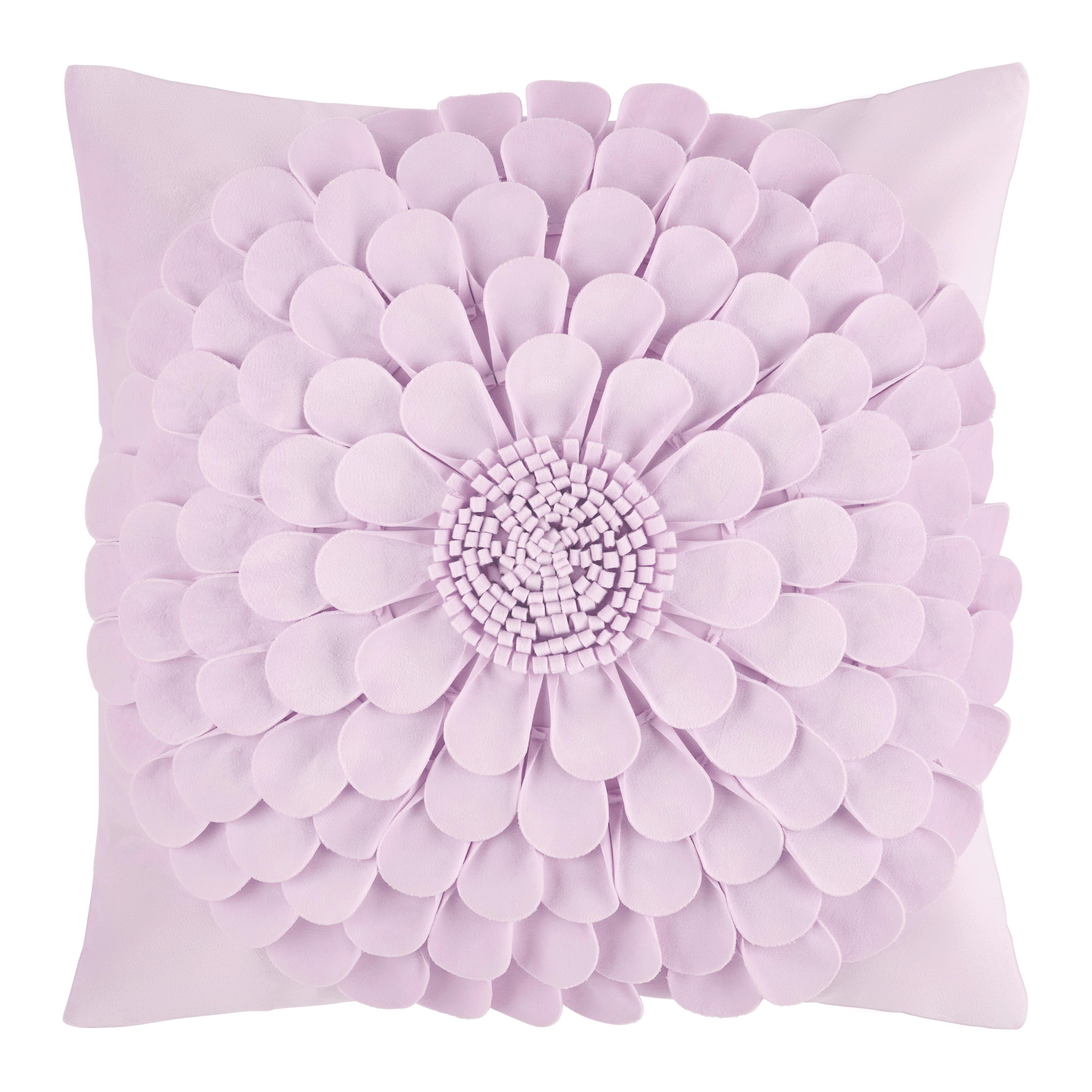 DEKORAČNÍ POLŠTÁŘ FLORA - šeříková, Konvenční, textil (45/45cm) - Mömax