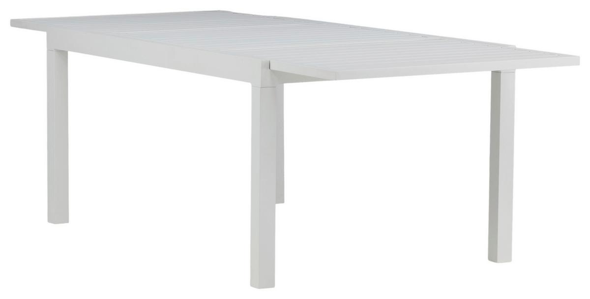 Gartentisch Marbella - Weiß, KONVENTIONELL, Metall (160/100/75cm) - Gardenson