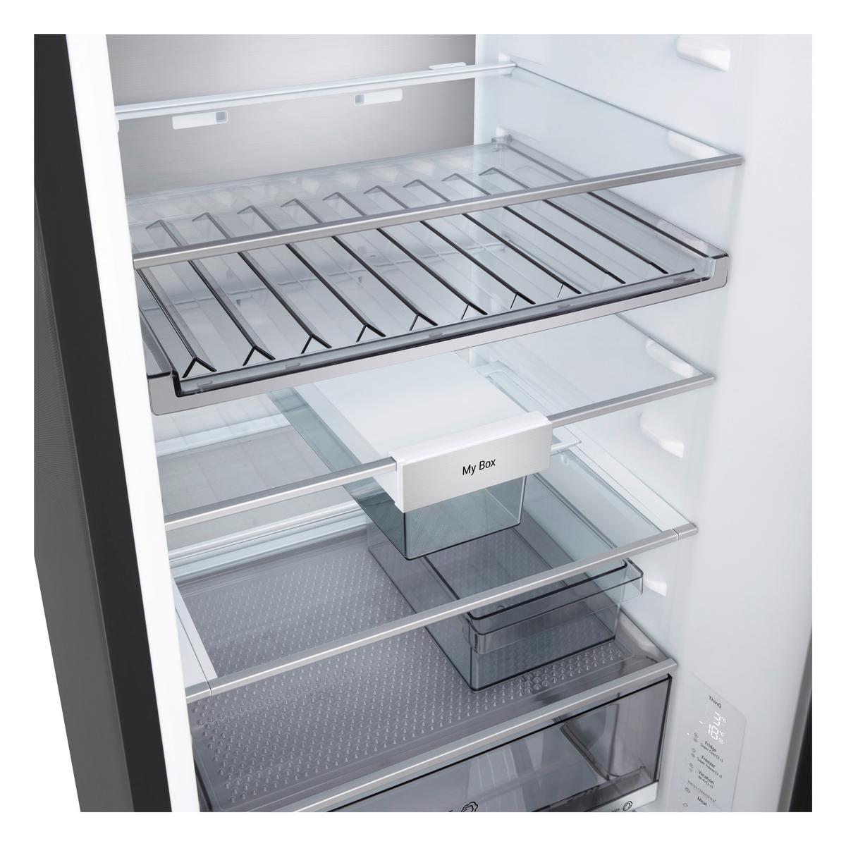 Kühl-Gefrier-Kombination GBBS7 26AEV, EEKL: A - Schwarz, Basics, Metall (59,7/203/67,4cm) - LG