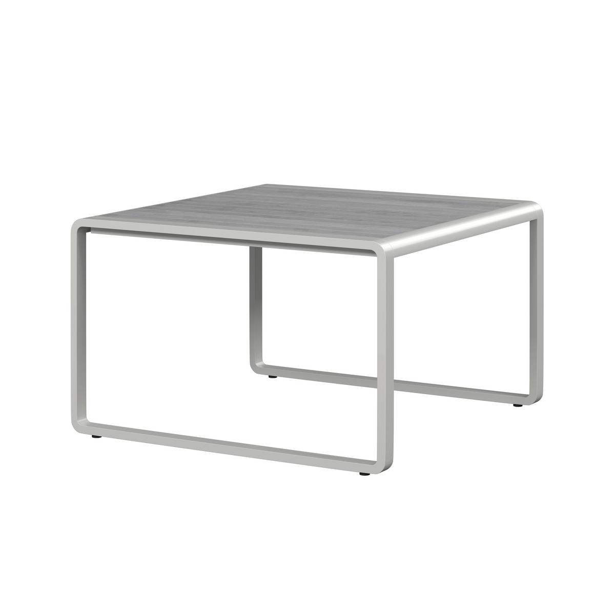 JEDÁLENSKÁ TERASOVÁ SÚPRAVA ARUBA - biela/svetlosivá, Modern, kov/textil - Bessagi Garden