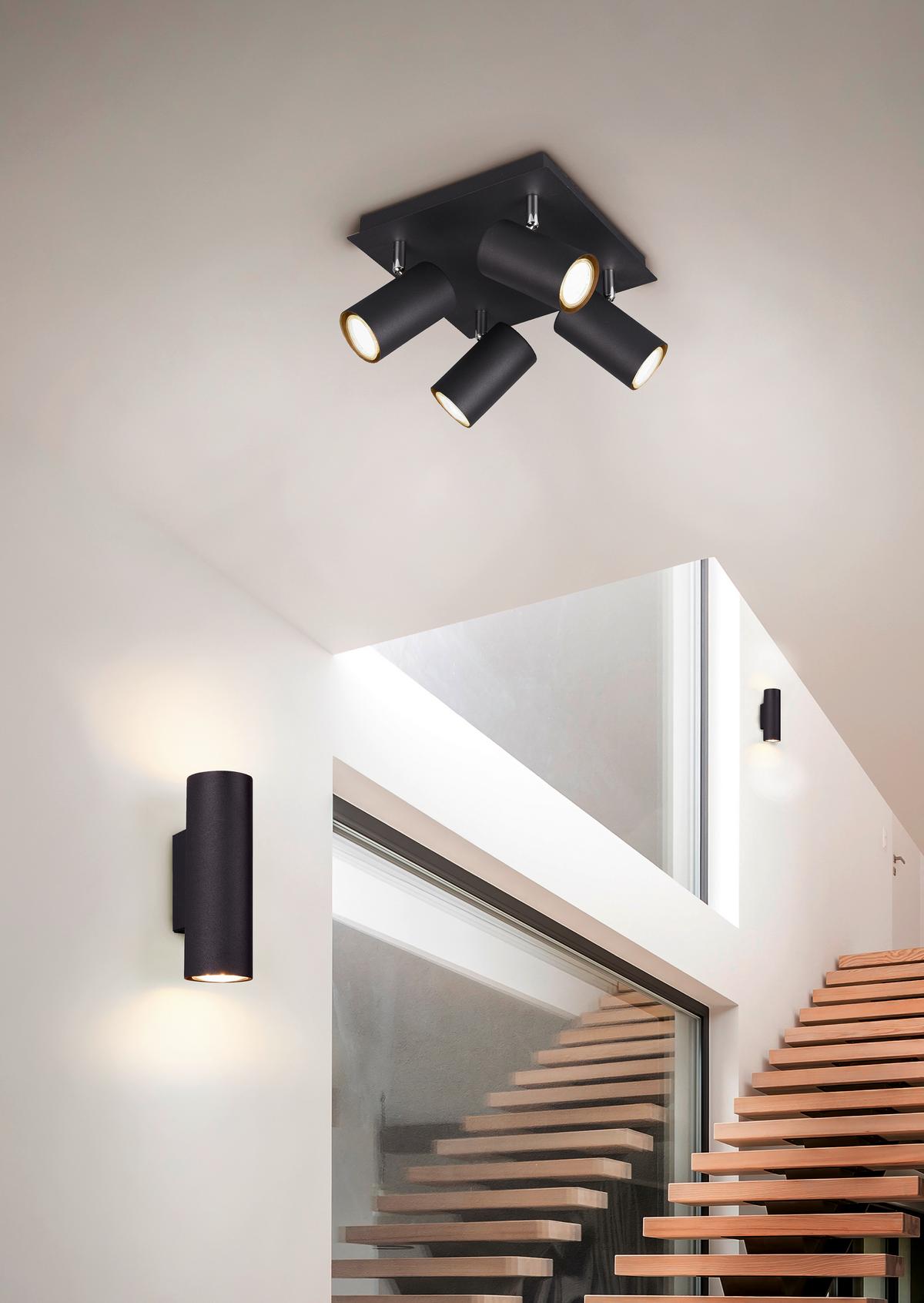 Wandleuchte 212400232 Marley - Schwarz, Basics, Metall (18/6/8cm) - Trio Leuchten