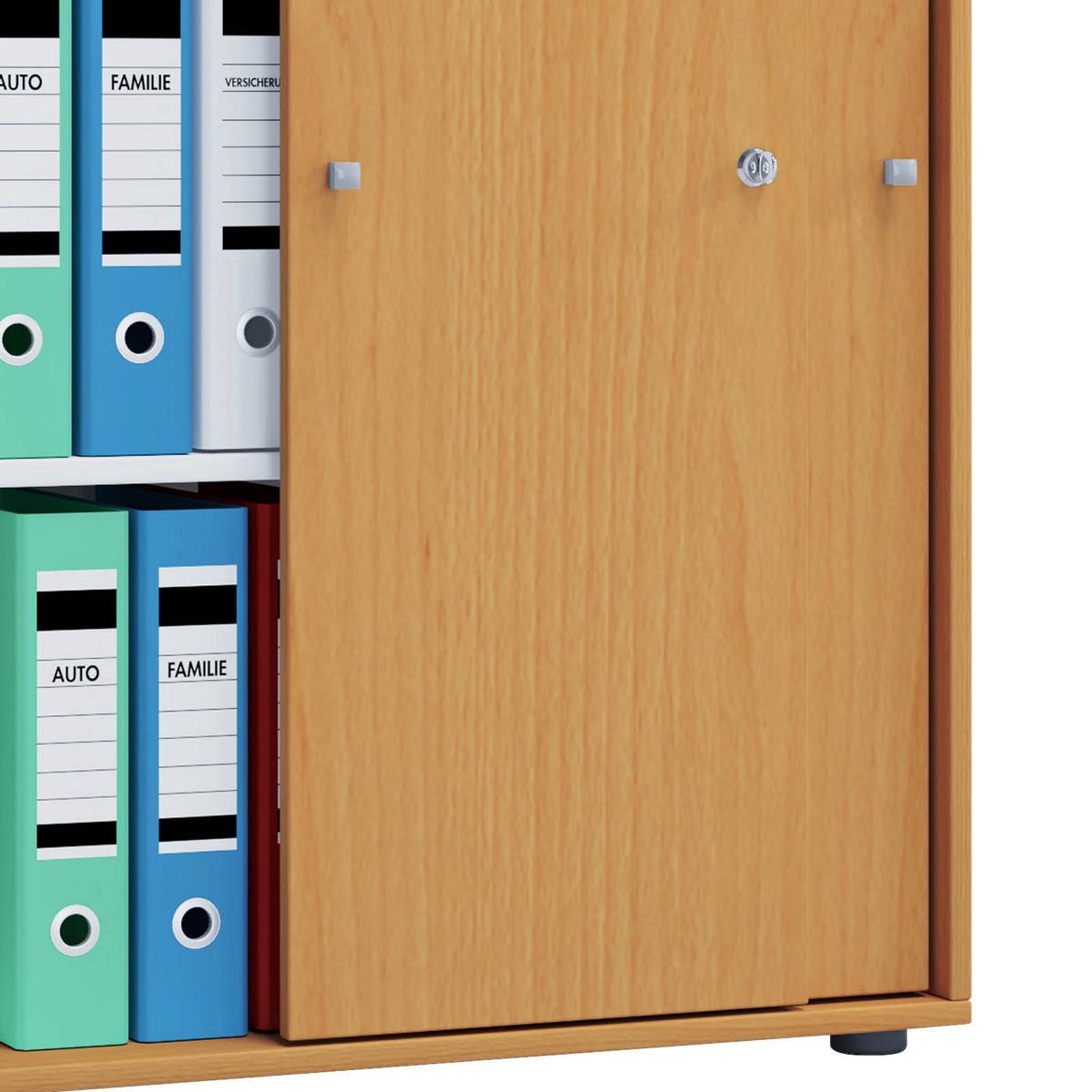 Aktenschrank versperrbar Lona XL Buche Dekor B: 70 cm - Buchefarben, Basics, Holzwerkstoff (70/111/37cm) - MID.YOU