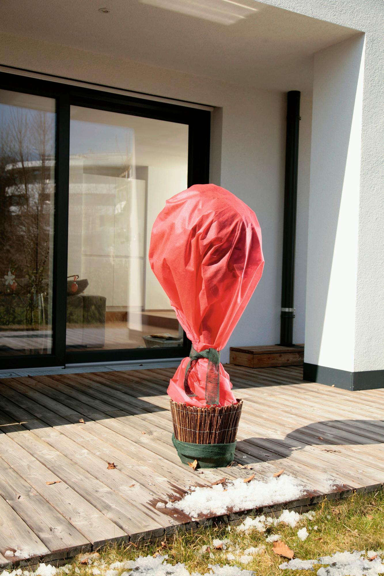 Winter-vlies, Rot Bxl: 1000x160 Cm - Rot, Basics, Kunststoff (160/1000cm) - Windhager