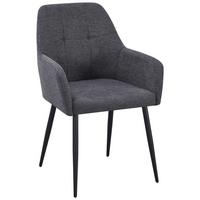 Szék Joe Ii - fekete/szürke, Konventionell, textil/fém (58/86/61cm)