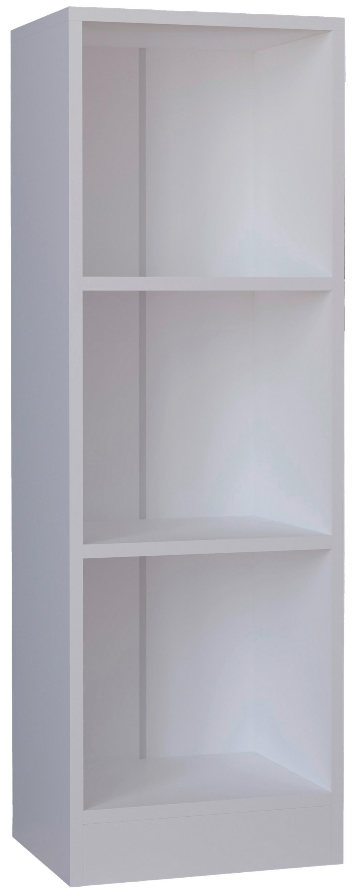 Regál Dilos š: 38 cm, bílý - bílá, Moderní, kompozitní dřevo (38/114/30cm) - MID.YOU