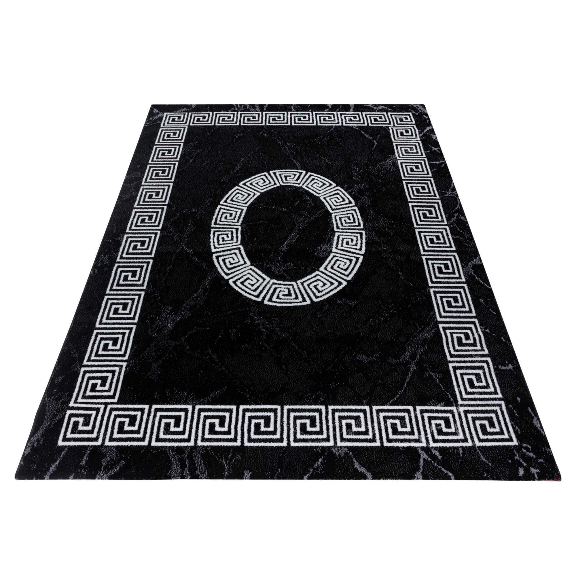 Webteppich Schwarz/Weiß Naturfaser Plus 160x230 cm - Schwarz/Weiß, Design, Textil (160/230cm) - Novel