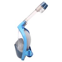Schnorchelset L/XL mit Abflussventil Blau - Blau, Basics, Kunststoff (42/18,3/17,2cm)