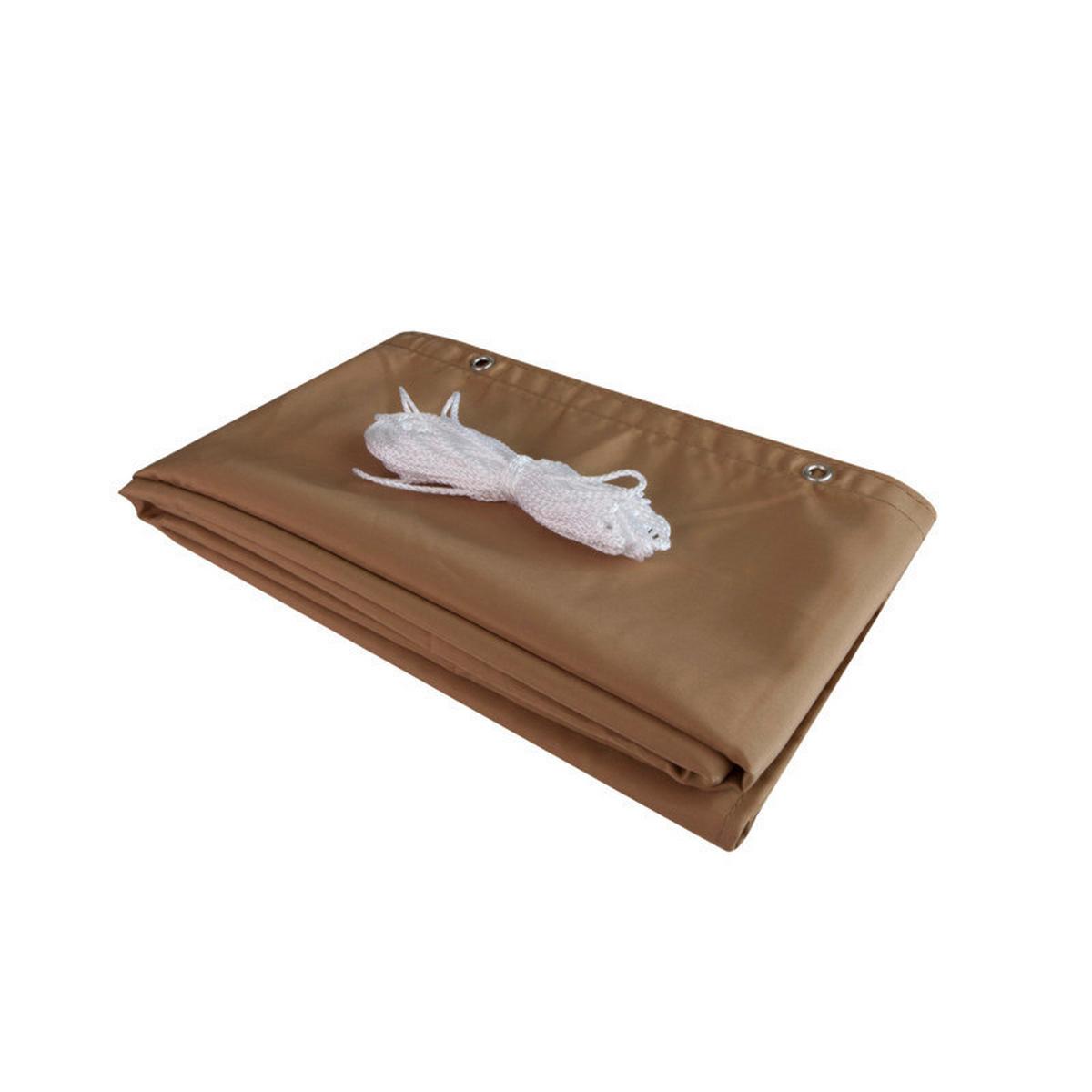 Sichtschutz Balkonblende Malta 0,9x5m - Braun, Basics, Kunststoff (500/90cm) - Windhager