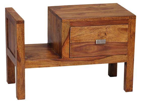 Nachtkästchen Mumbai B: ca. 60 cm - Sheeshamfarben, KONVENTIONELL, Holz (60/40/30cm) - Livetastic Nachtkästchen Mumbai B: ca. 60 cm - Sheeshamfarben, KONVENTIONELL, Holz (60/40/30cm) - Livetastic