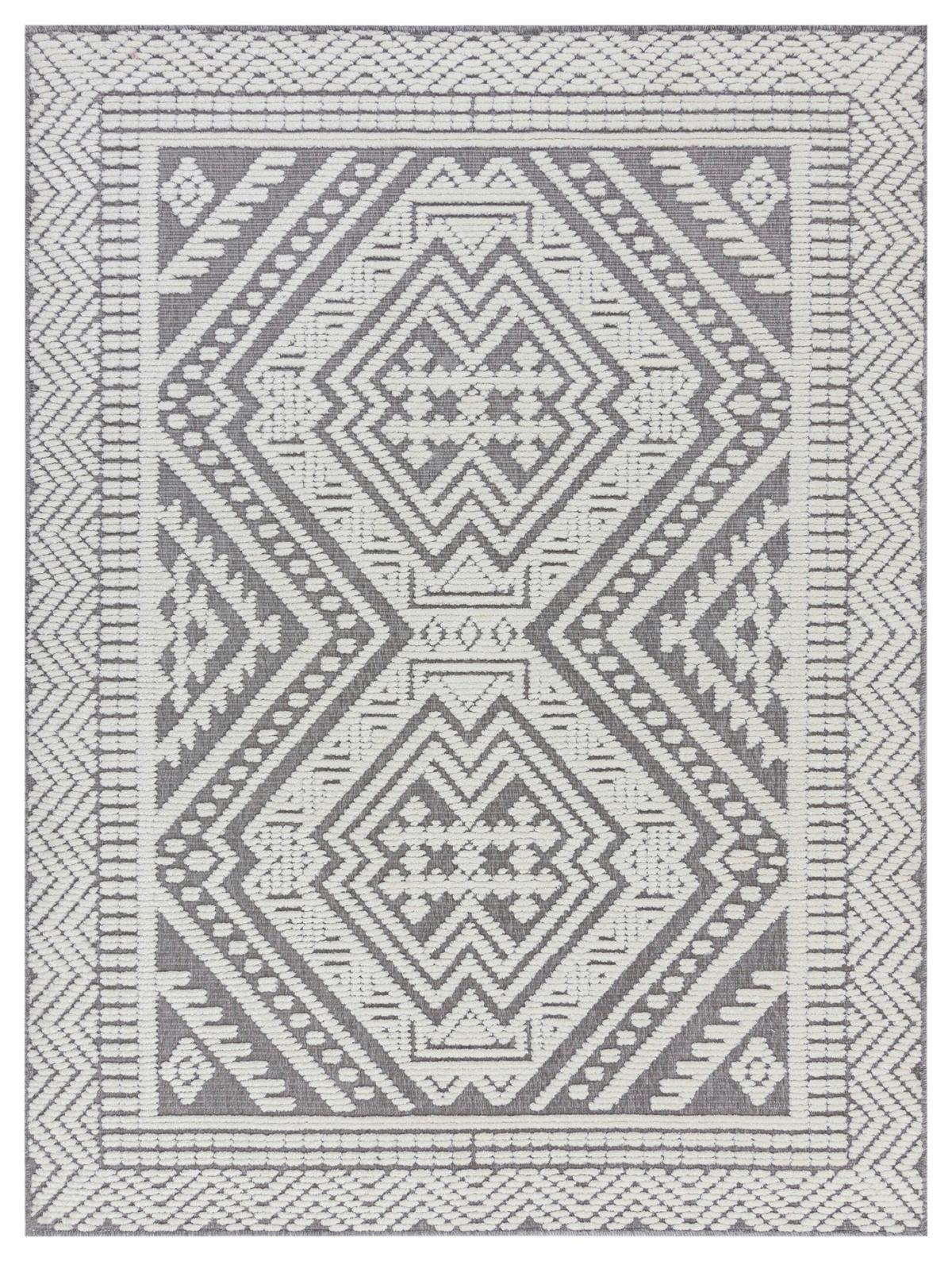 Webteppich Jaipur Grey 160x240 - Dunkelgrau, Basics, Textil (160/240cm)