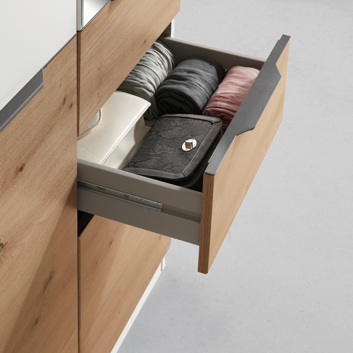 ŠATNÍ SKŘÍŇ S OTOČNÝMI DVEŘMI MAX-EXTRA - bílá/šedá, Konvenční, kompozitní dřevo/plast (136/197/54cm)