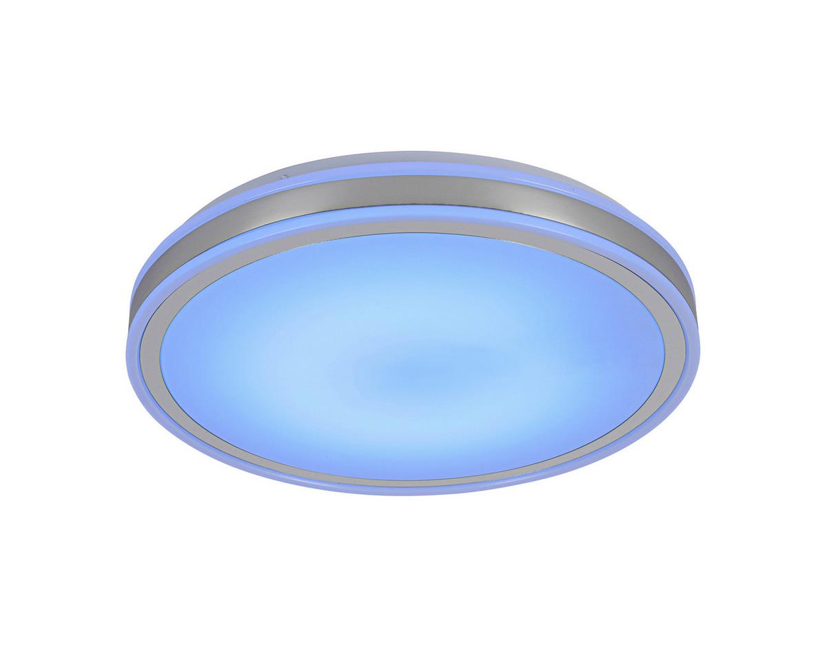 STROPNÉ LED SVIETIDLO FARBI - biela/chrómová, Modern, kov/plast (38/38/6cm) - Mömax