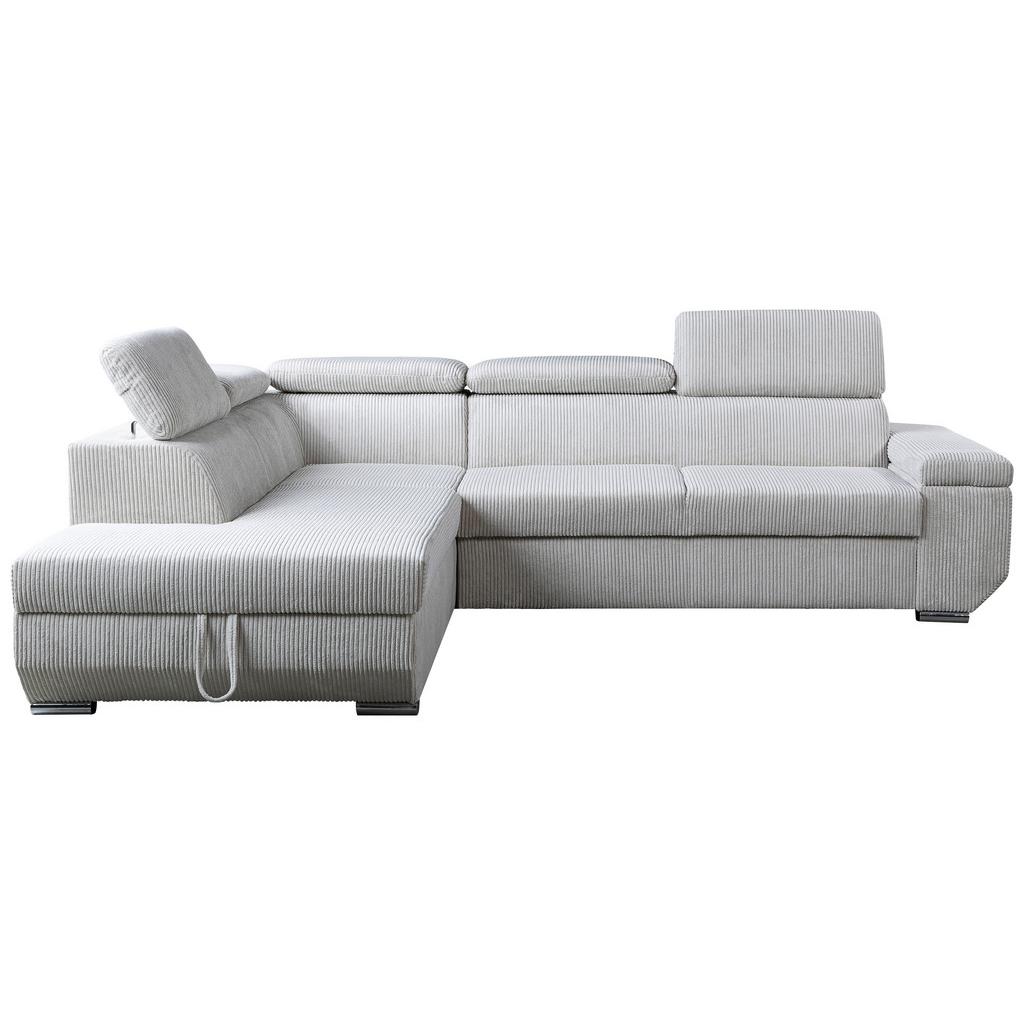 Ecksofa Lars I Cord creme, LF: 123x193cm