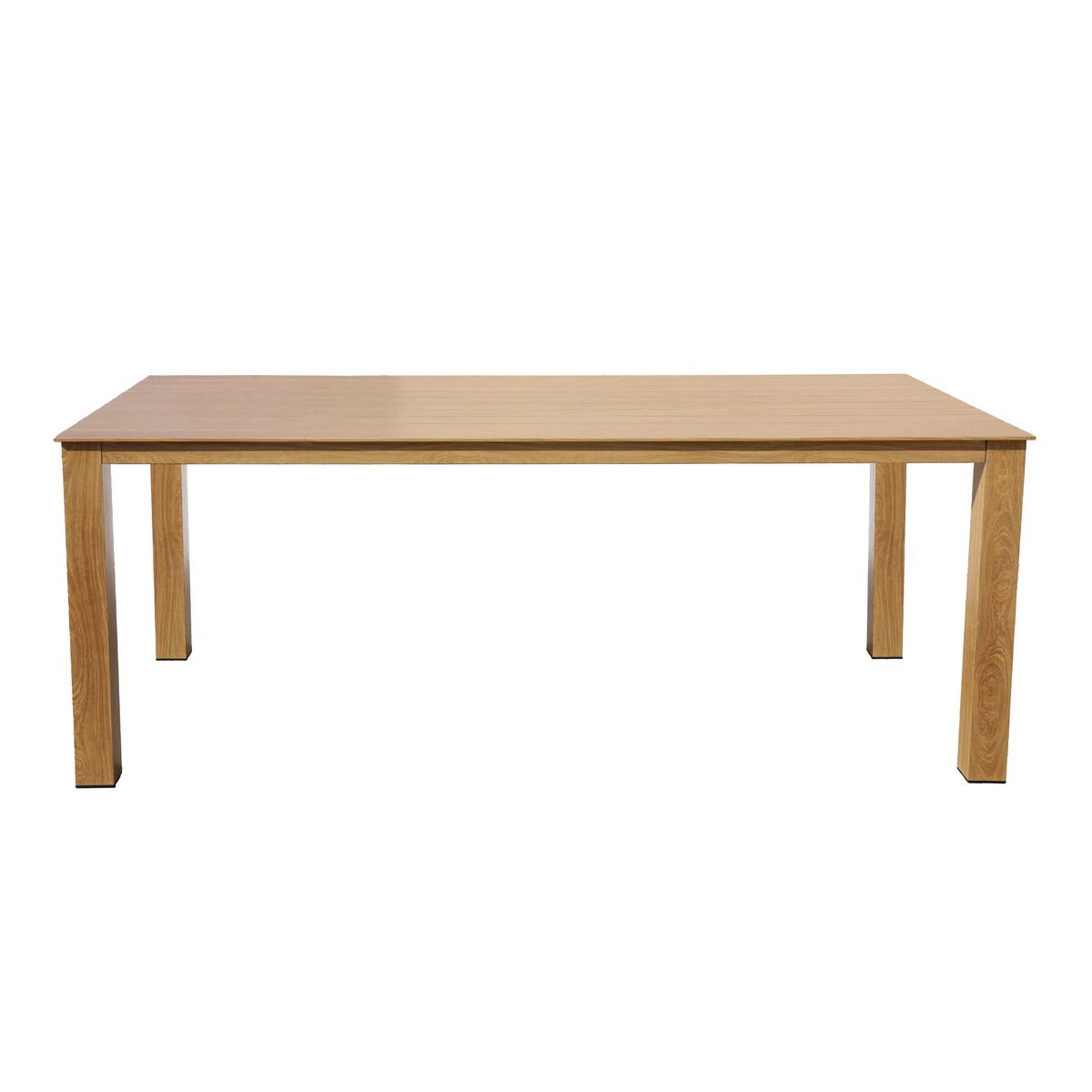 Gartenset Jada 7tlg - Eichefarben/Braun, MODERN, Metall (220/99,5/75cm) - Ambia Garden