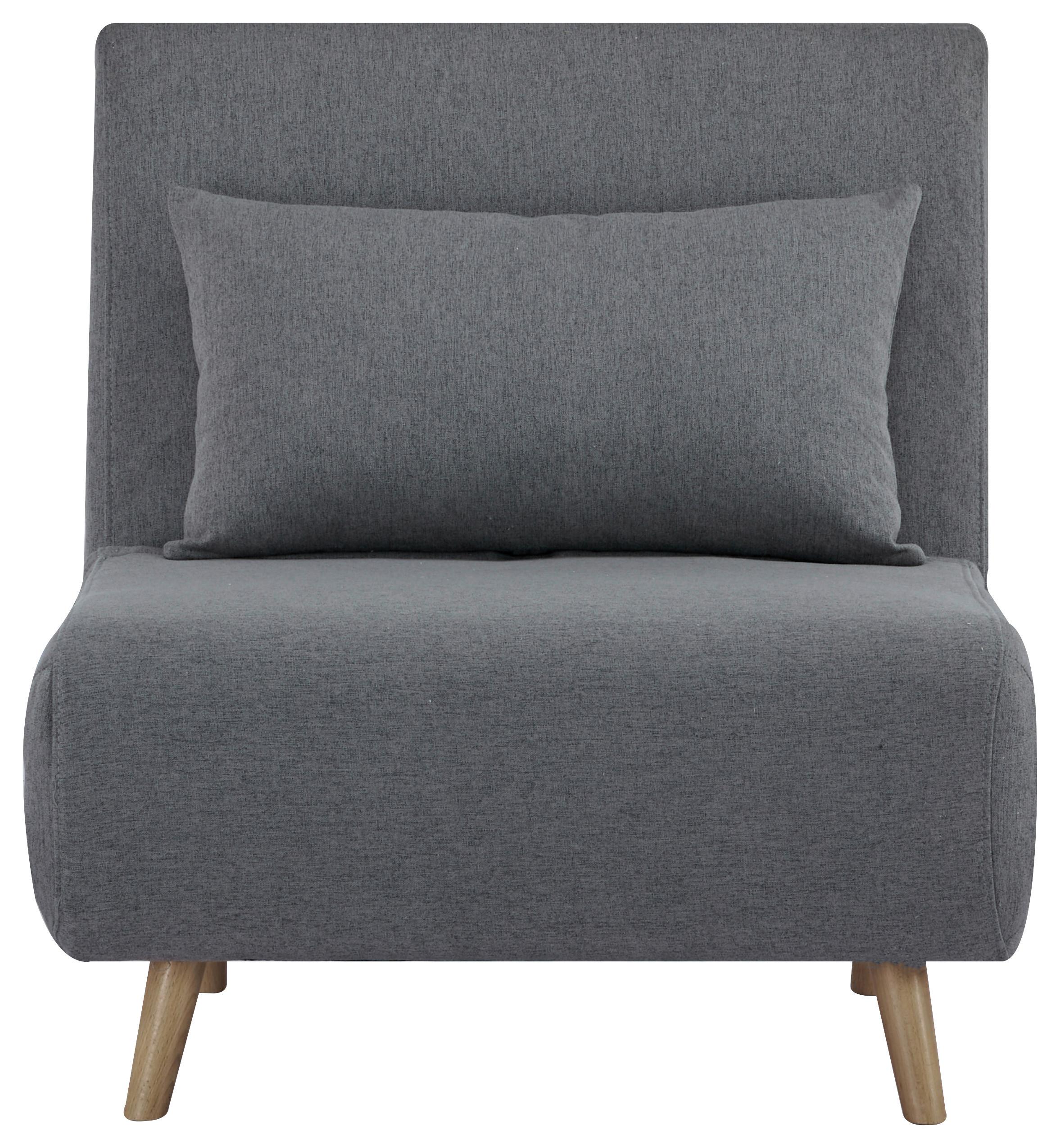 Schlafsessel Lissy Dunkelgrau 77x81x90 Cm - Dunkelgrau/Naturfarben, MODERN, Textil (77/81/90cm) - MID.YOU