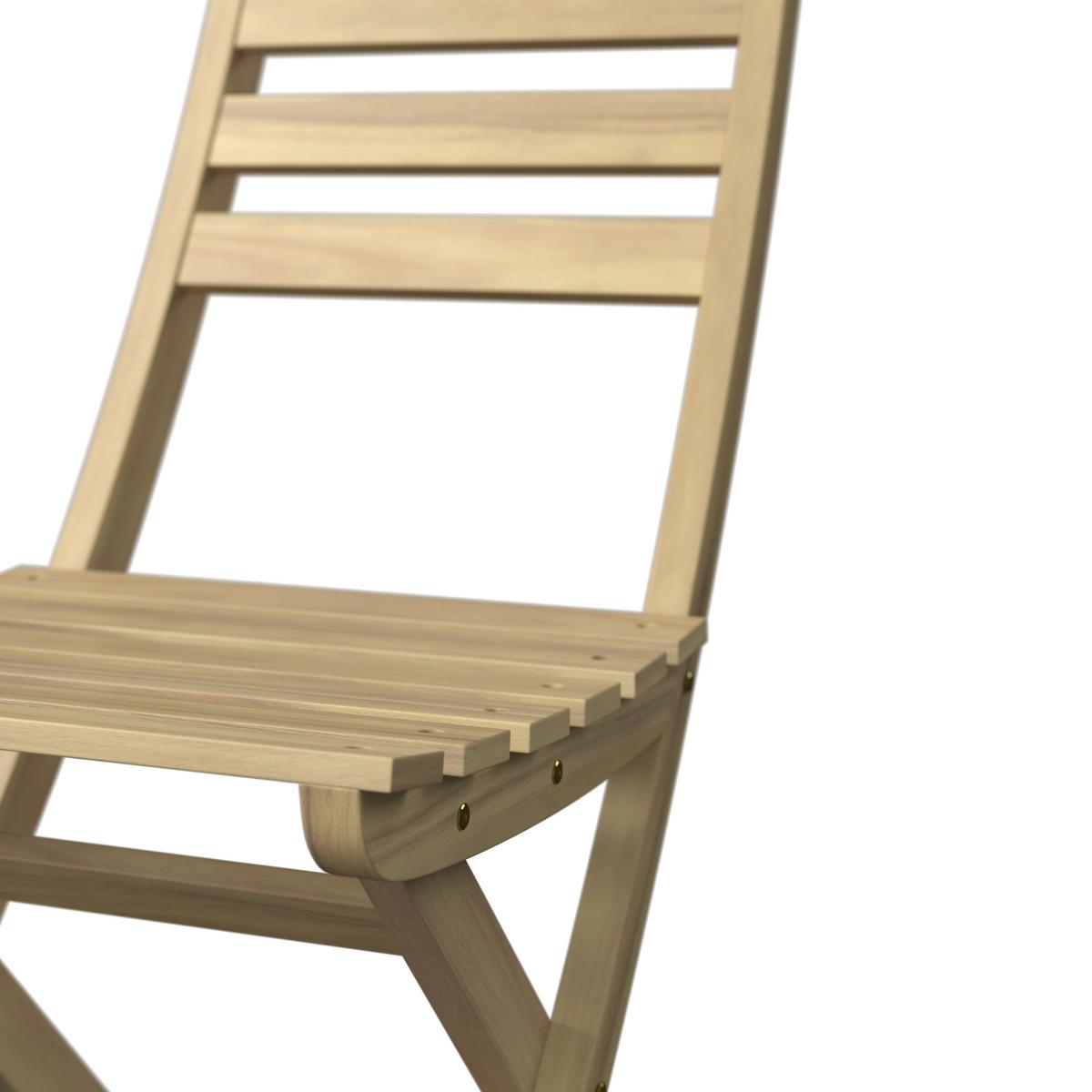 Balkonset Kopenhagen - Akaziefarben, MODERN, Holz - Beldano