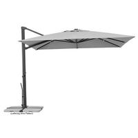 Ampelschirm Rhodos Smart BxHxT: 360x253x300 cm Silbergrau - Anthrazit/Hellgrau, Basics, Textil/Metall (360/253/300cm) - Schneider