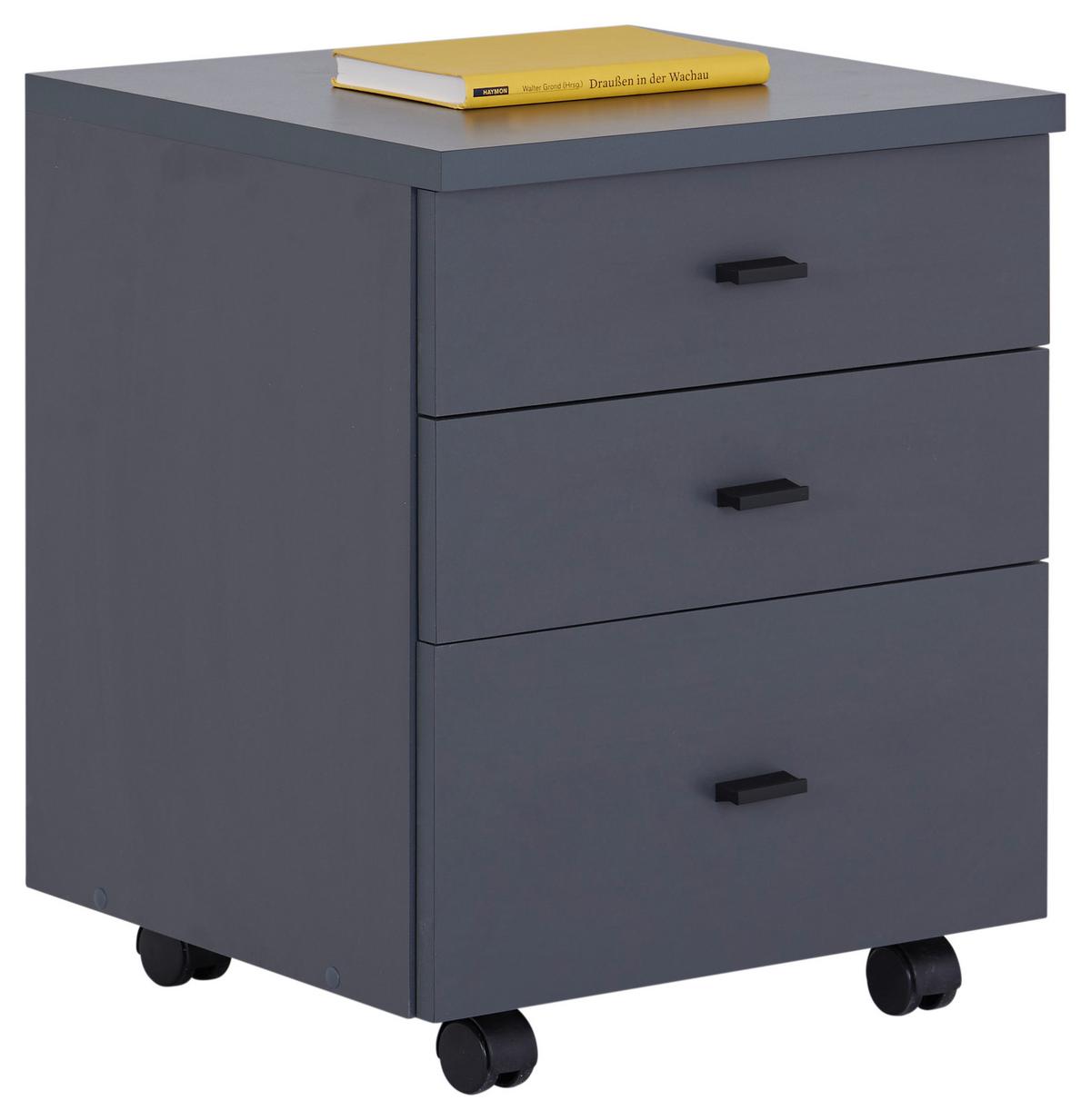 Rollcontainer Anthrazit 4 You New 2 YUK 13 43x53x40 cm - Anthrazit, MODERN, Holzwerkstoff (43/53/40cm)