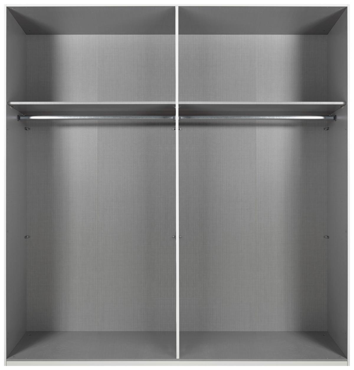 Drehtürenschrank Andorra Weiß B: 200 Cm - Weiß, MODERN, Holzwerkstoff (200/216/58cm) - MID.YOU