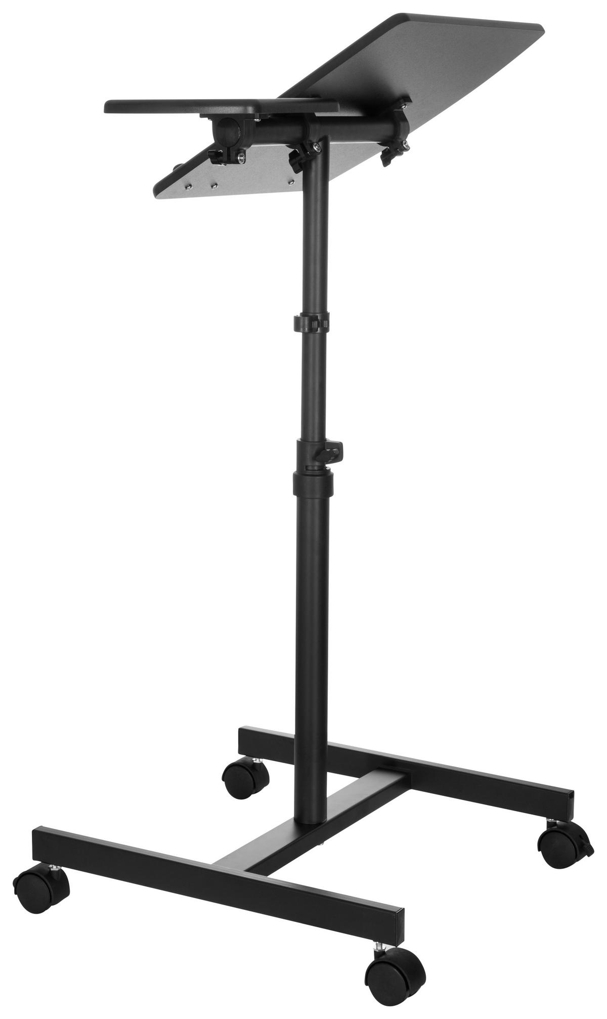 Stehschreibtisch Vm-Sl Schwarz höhenverstellbar - Schwarz, Basics, Holzwerkstoff/Kunststoff (40/44/68,5cm) - MID.YOU