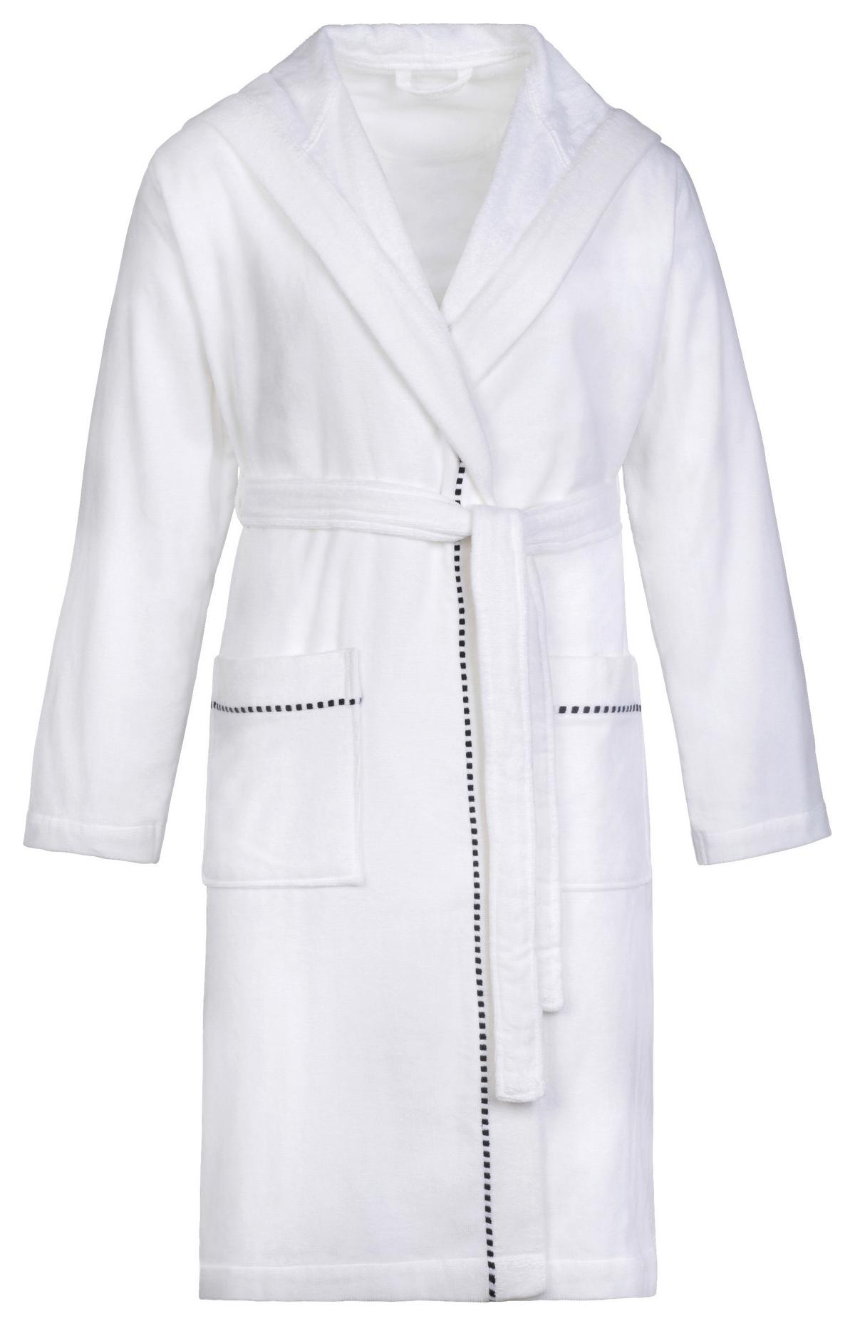 Bademantel Usm Box White - Weiß, Textil (L-XXLnull) - Esprit