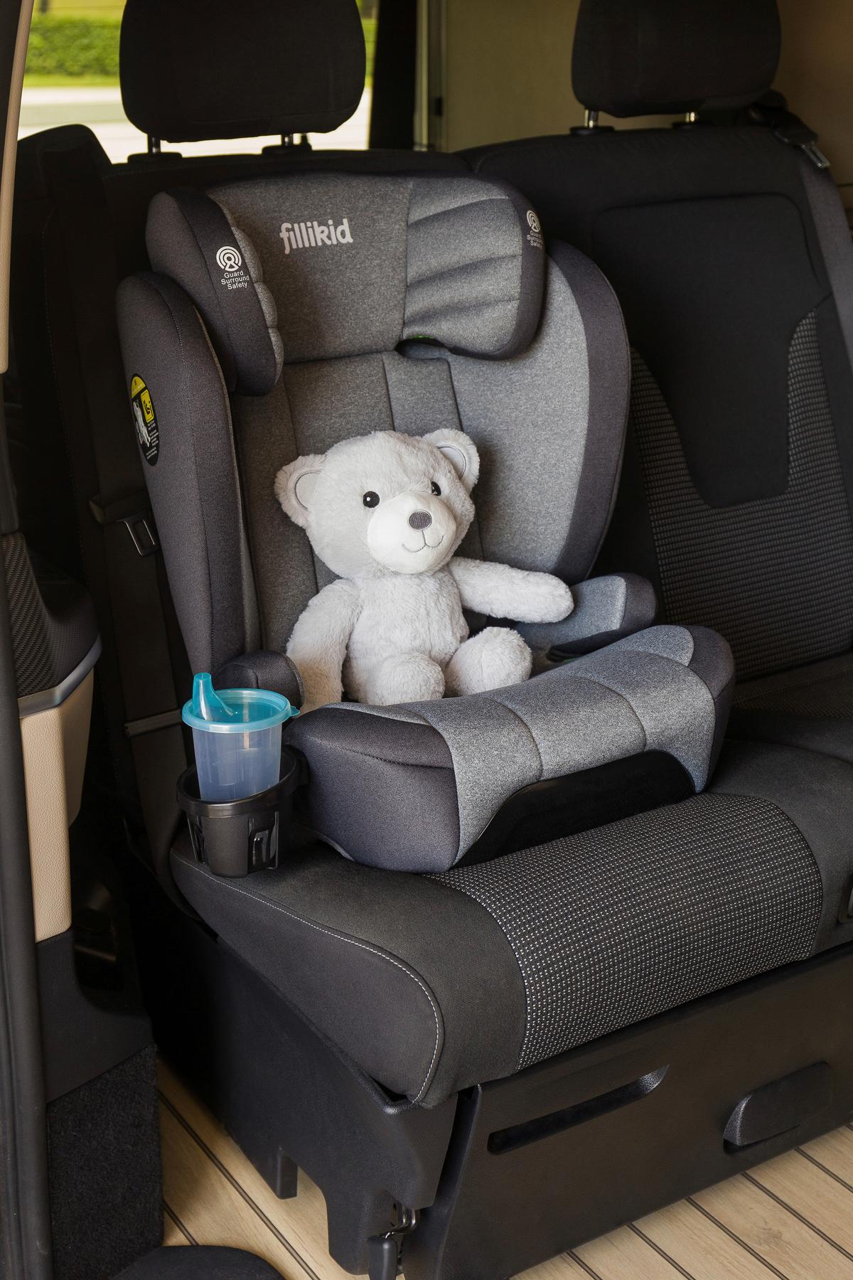 Kinderautositz Felix Grau - Grau, Basics, Kunststoff/Textil (45/44/60cm) - Fillikid