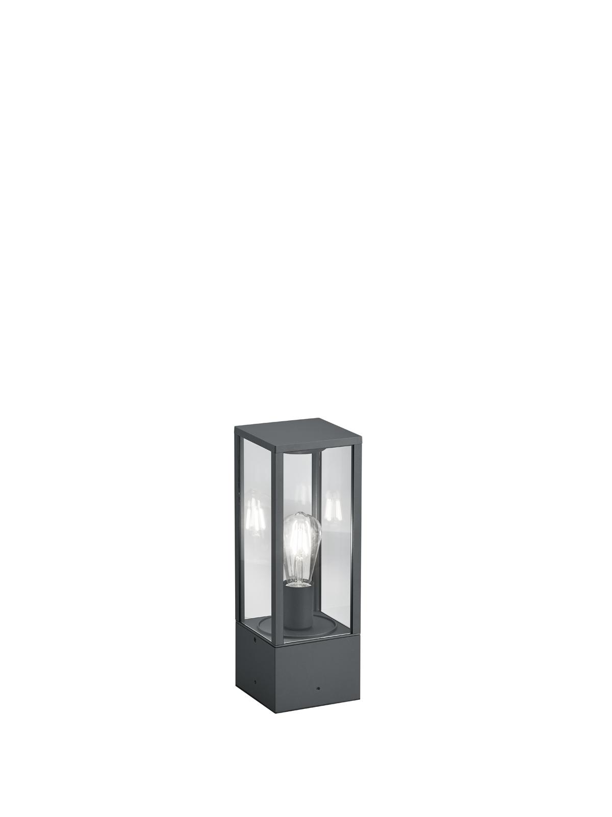 Wegeleuchte 501860142 Garonne - Anthrazit, Trend, Glas/Metall (14/14/40cm) - Trio Leuchten