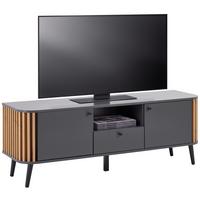 TV komoda PURE - šedá, Design, kompozitní dřevo (138/50/40cm) - Premium Living