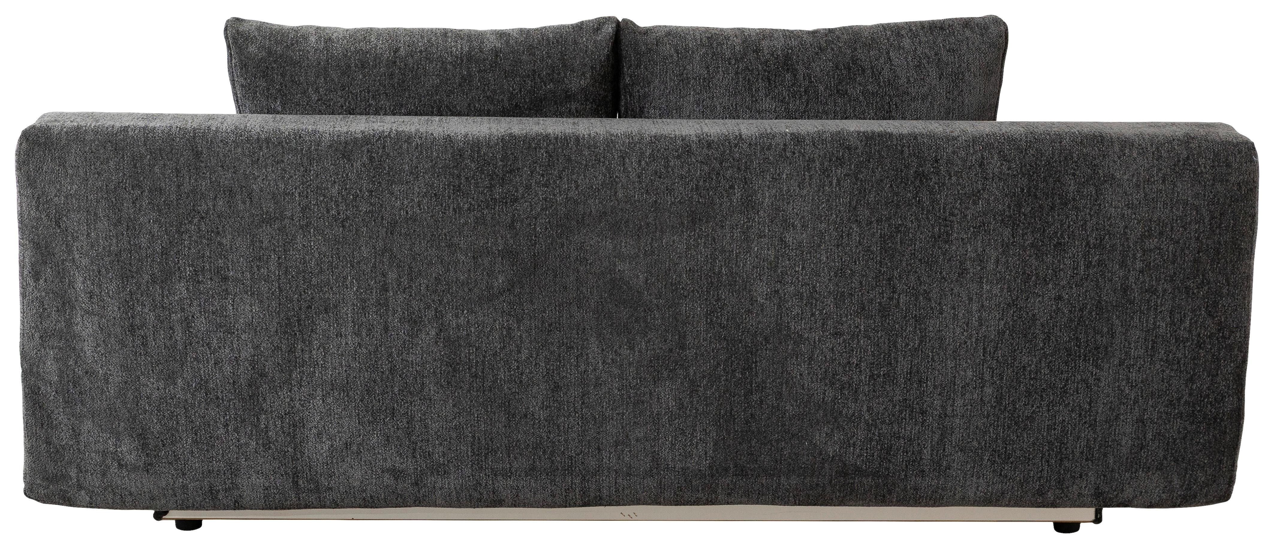 Schlafsofa Time Anthrazit, B: 200 Cm - Anthrazit/Schwarz, Trend, Holz/Kunststoff (200/88/100cm)