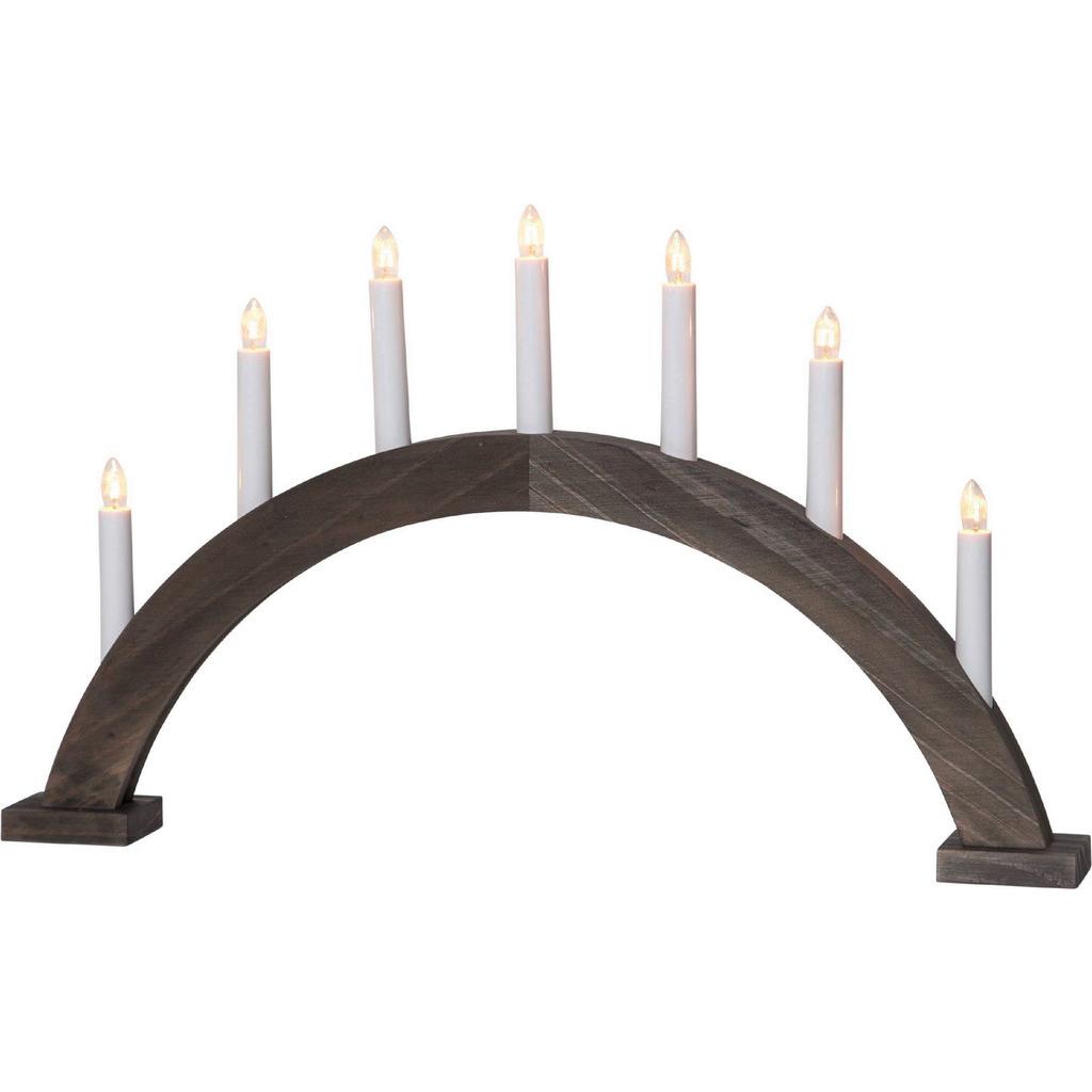 LED-Dekoleuchte Braun/Weiß Länge: 57 cm