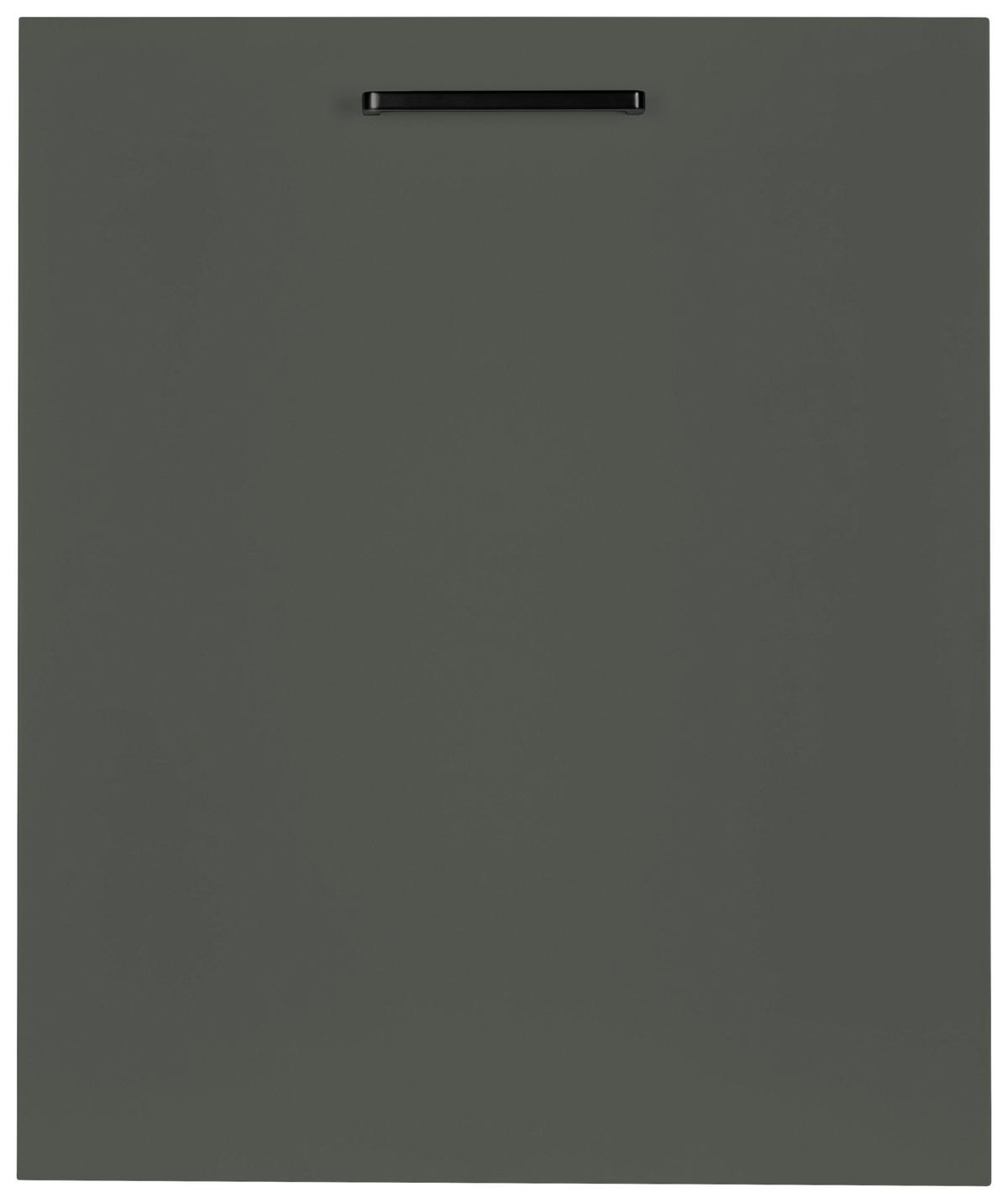 Geschirrspülerfront Easytouch - Grün, MODERN, Holzwerkstoff (45/72/1,9cm) - Nobilia