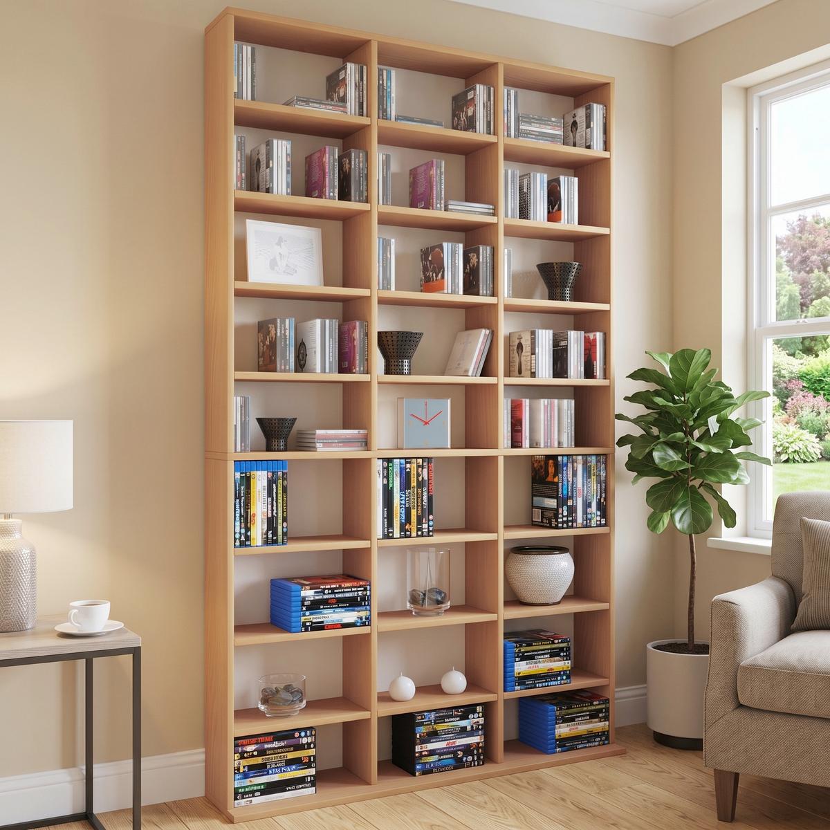 Regal Megosa Maxi 102 cm Buchefarben - Buchefarben, KONVENTIONELL, Holzwerkstoff (102/183/18 (23)cm) - MID.YOU