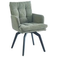 ŽIDLE S PODRUČKAMI HANNA - černá/zelená, Moderní, kov/textil (60/88/64cm) - Mömax