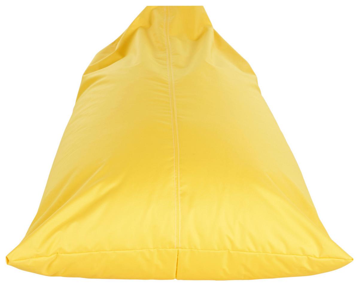 Sitzsack Relax Lounger Joker Gelb, Polystyrol-Füllung - Gelb, Basics, Textil (130/40/170cm) - Ondega