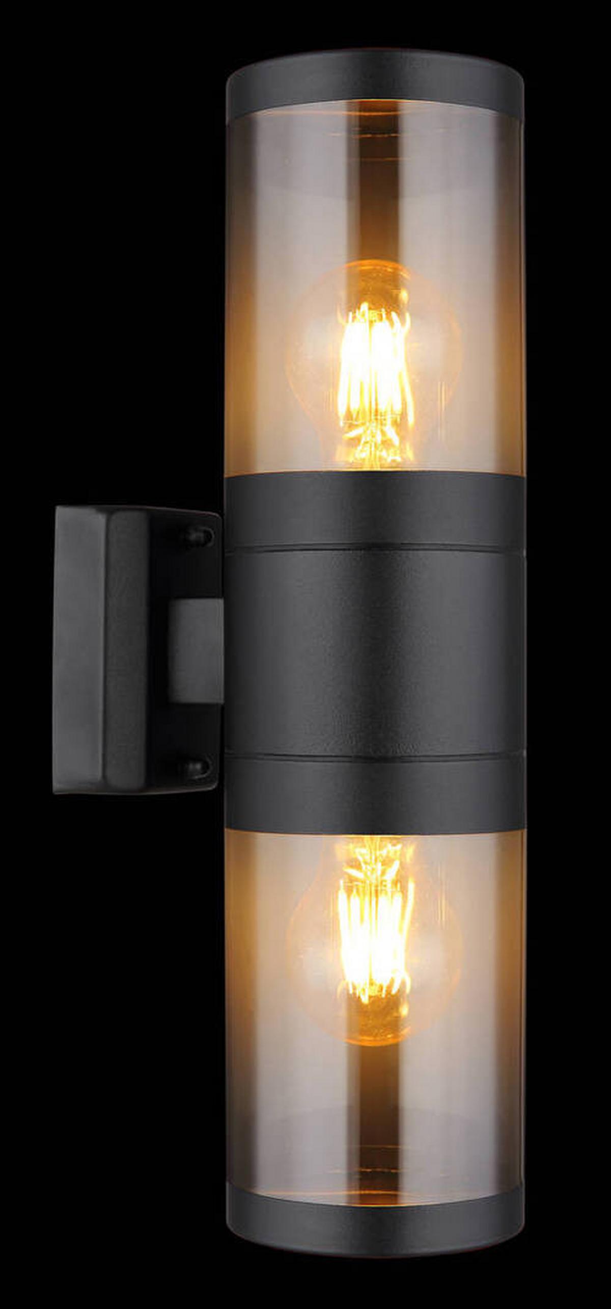 Außenleuchte 32014-2bs - Schwarz, Basics, Kunststoff/Metall (10,2/15,5/38cm) - Globo