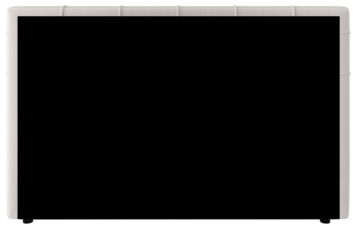 Boxspringbett Mitto mit Topper 200x200 cm - Silberfarben/Schwarz, KONVENTIONELL, Textil/Metall (200/200cm)