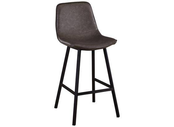 Barhocker Erich - Schwarz/Grau, MODERN, Textil/Metall (48/105/55cm) Barhocker Erich - Schwarz/Grau, MODERN, Textil/Metall (48/105/55cm)