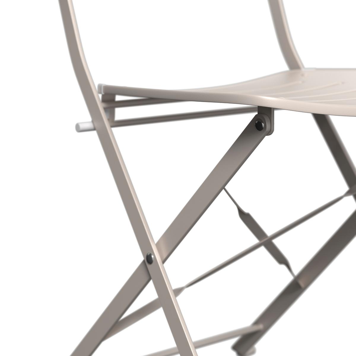 Balkonset Paris *ph* - Beige/Weiß, MODERN, Metall - Beldano