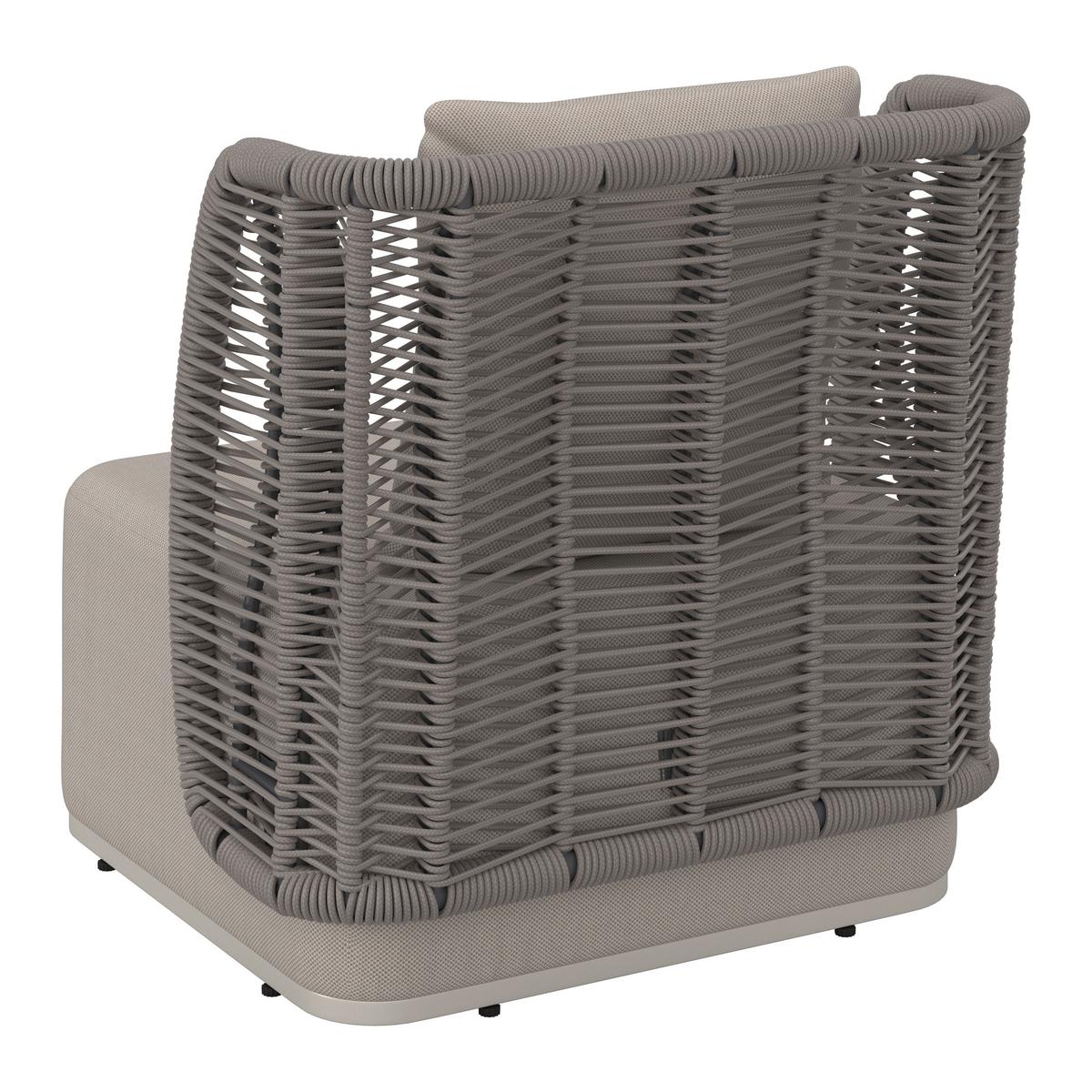 TERASOVÁ SEDACÍ SOUPRAVA MARINO - světle šedá/tmavě šedá, Moderní, kov/textil (153/81/76cm) - Bessagi Garden