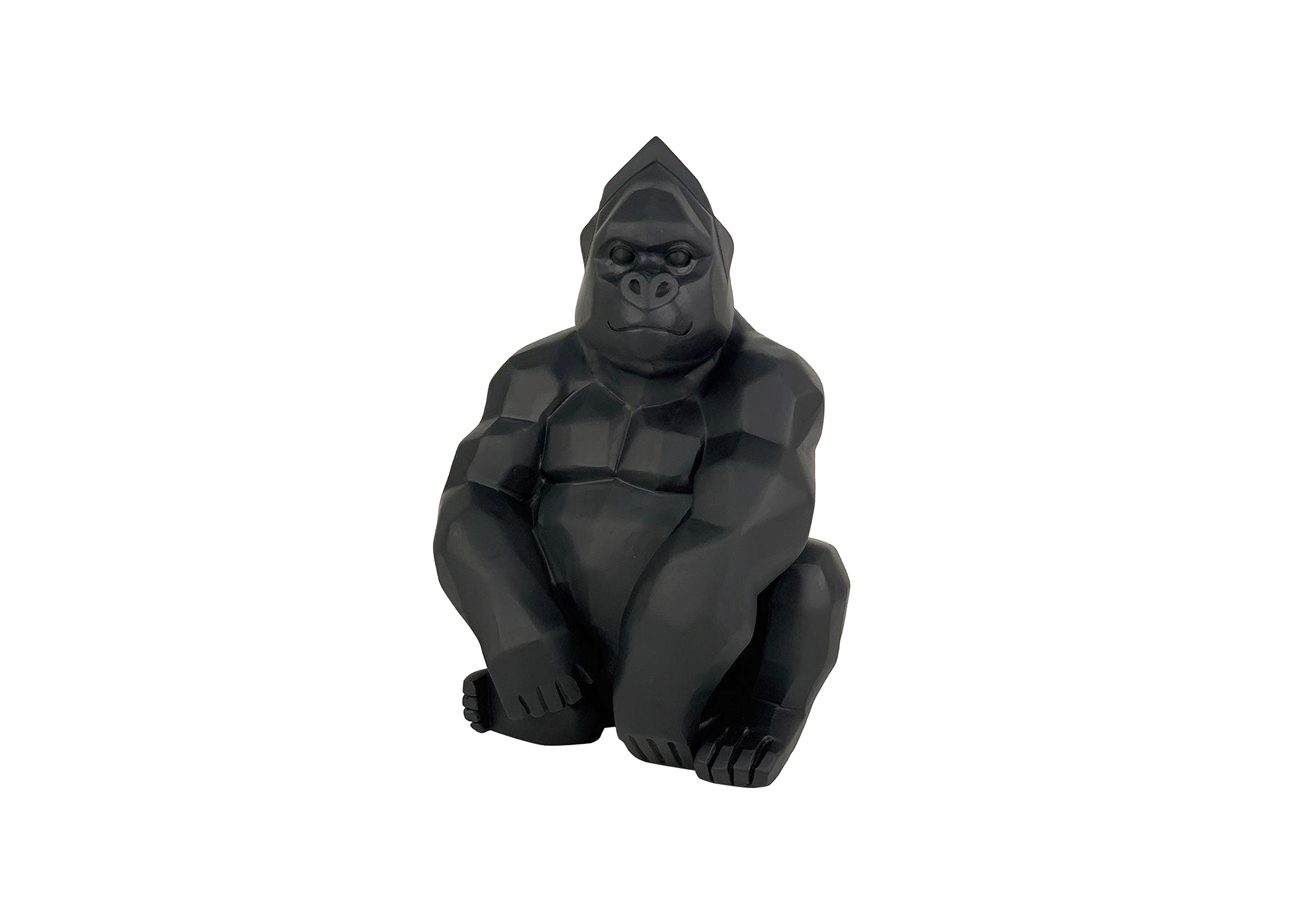 Dekoaffe Timo - Schwarz, KONVENTIONELL, Kunststoff (17/14/24cm) - Luca Bessoni