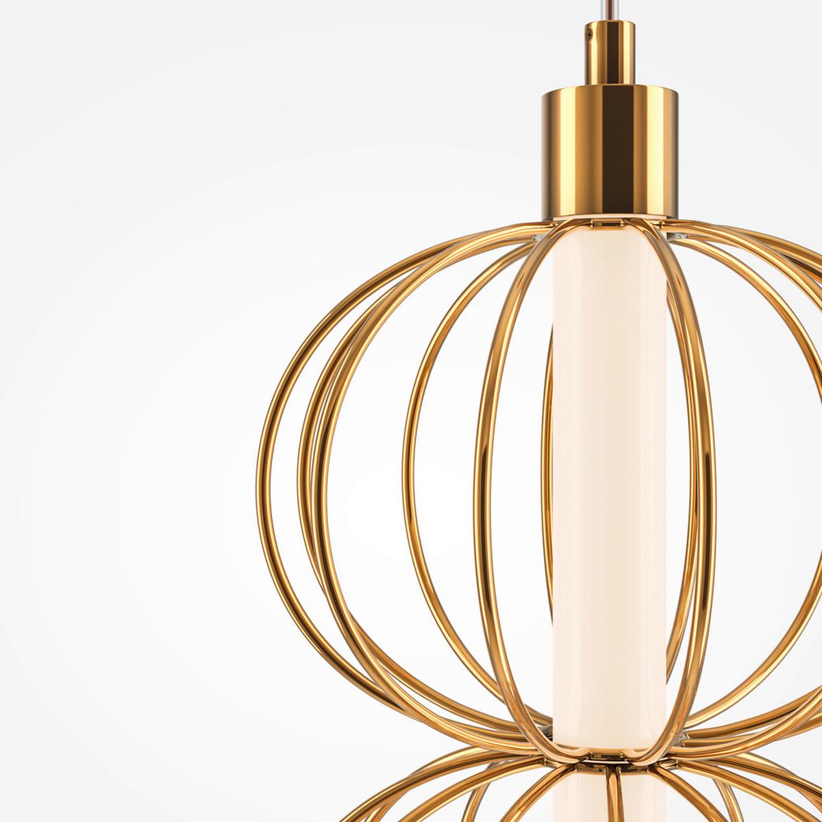 Wandleuchte Golden Cage - Goldfarben, MODERN, Metall (22,2/13,9/69,8cm) - MAYTONI
