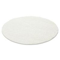 Hochflor Teppich Creme Life Rund Ø 160 cm - Creme, KONVENTIONELL, Textil (160cm) - Novel