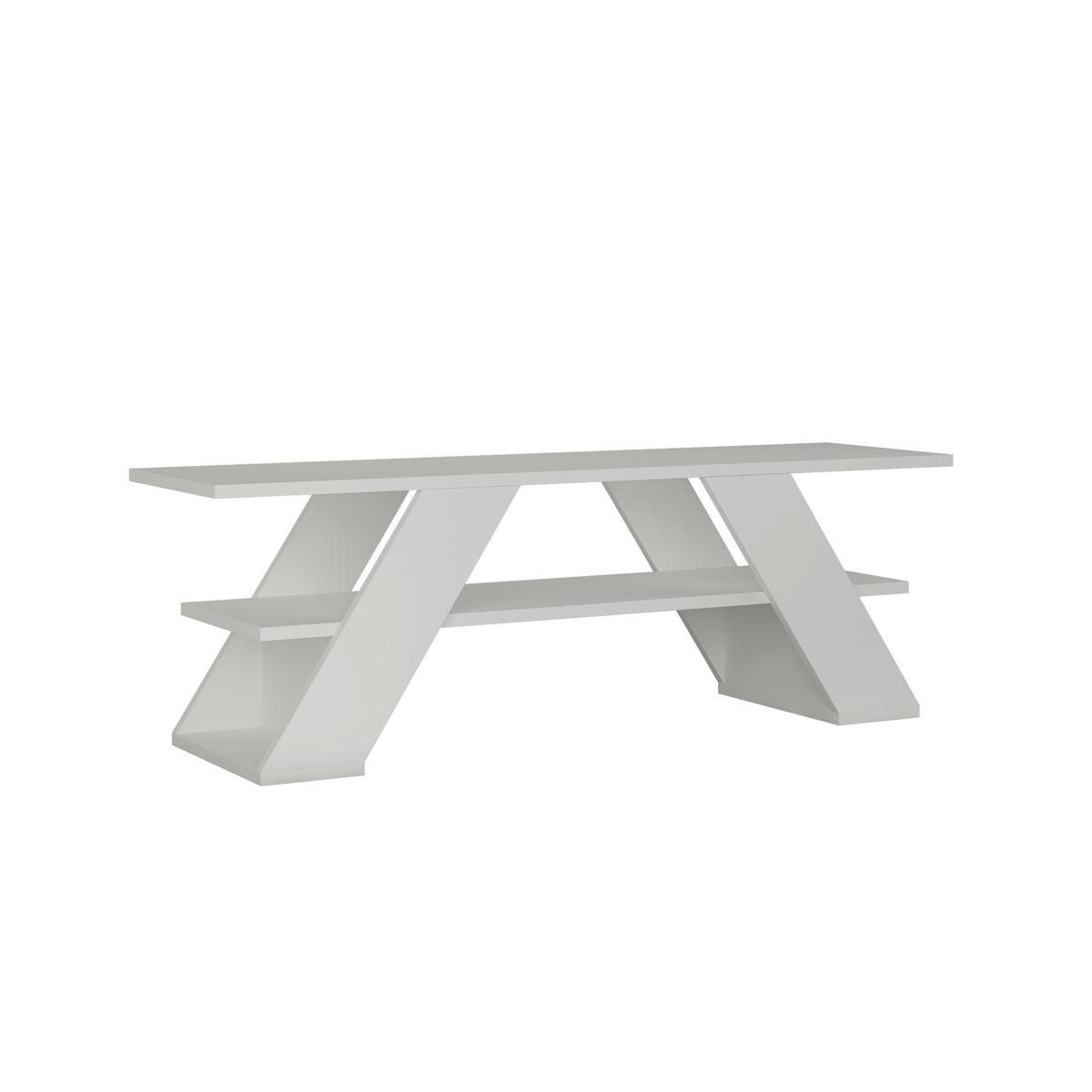 Phonotisch Farfalla, Weiß B: 120 Cm - Weiß, Design, Holzwerkstoff (120/33,5/40cm) - Livetastic