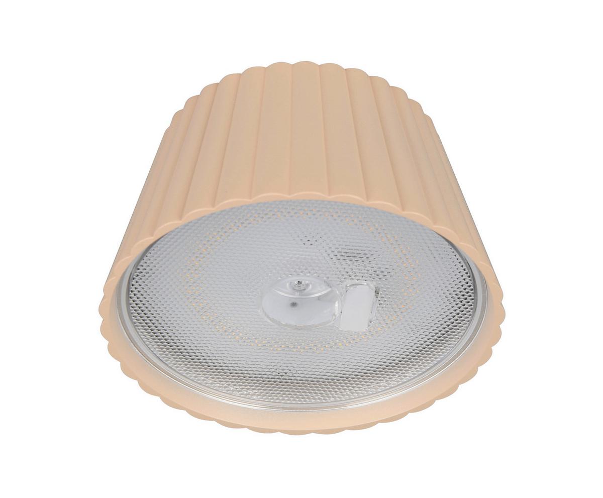 LED-Stehleuchte Suarez Sandfarben D: 13,5 cm - Sandfarben, Design, Metall (13,5/123cm)