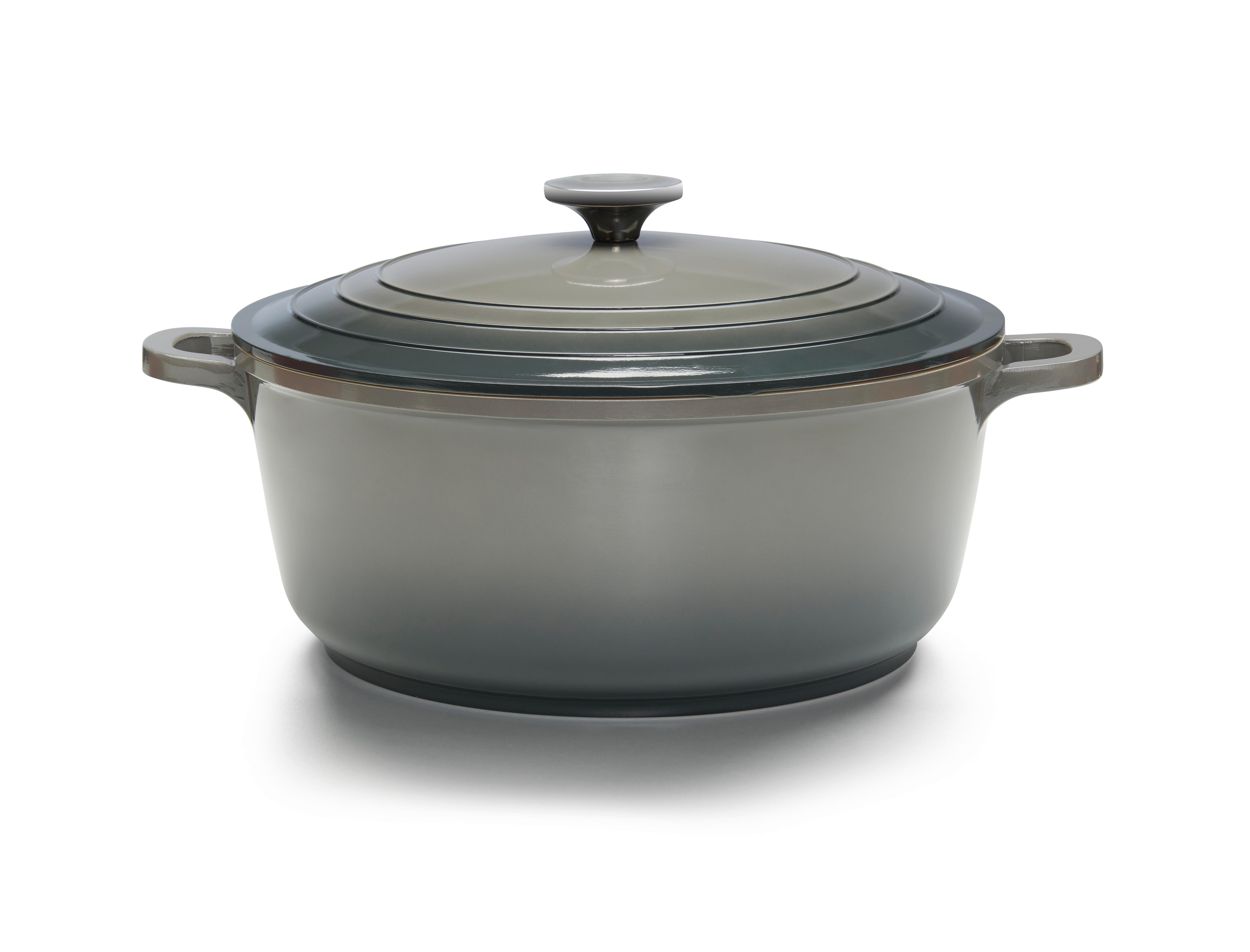 Kastrol ELISA - L - šedá, Konvenční, kov (28/12cm) - Modern Living