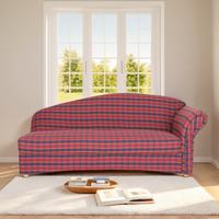 3-Sitzer Loretta, Armlehne rechts, ca.193x83x85 cm - Bordeaux/Rot, Basics, Holz/Holzwerkstoff (193/83/85cm)