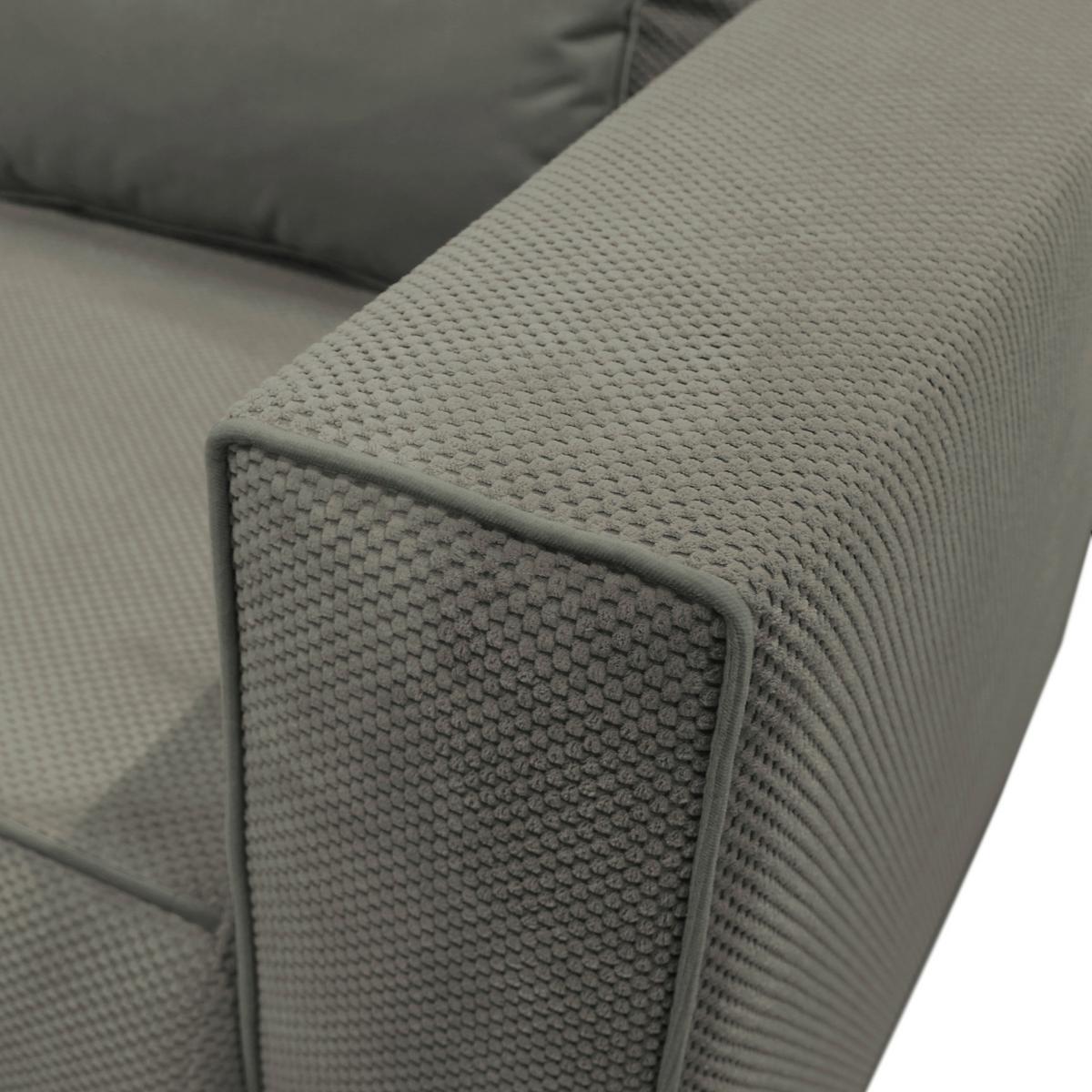 Récamiere Iga Re Dunkelgrau B: 168 cm - Dunkelgrau/Rosa, Design, Textil (168/73/99cm) - MID.YOU