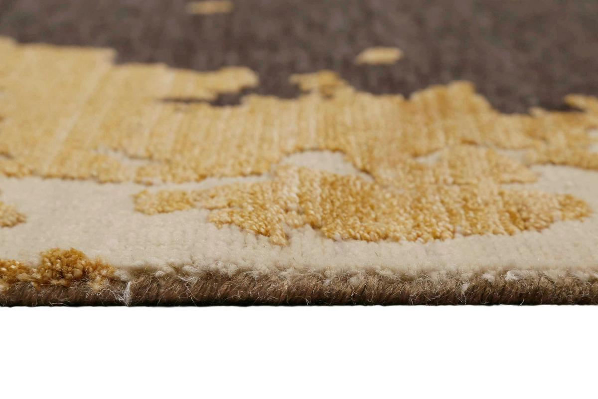 Flachwebteppich Manhattan Schwarz, Goldfarben 50x80 Cm - Beige/Goldfarben, Design, Textil (50/80cm) - Esprit